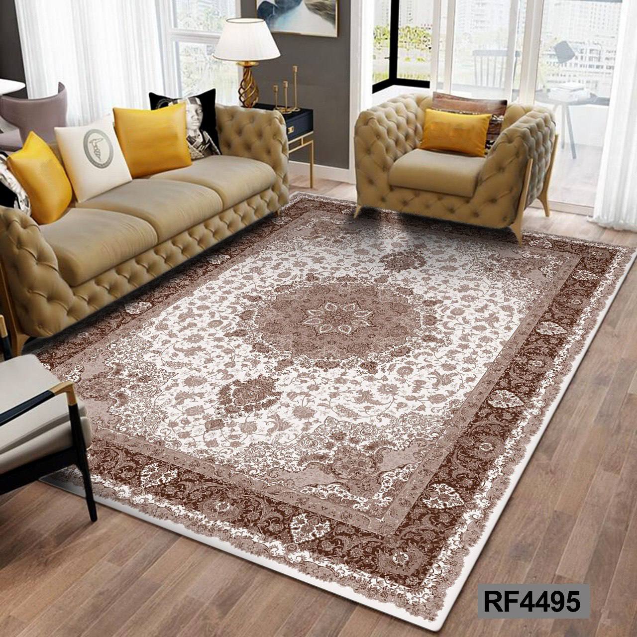 روفرشی مخمل کشدار | طرح سنتی کد RF4495