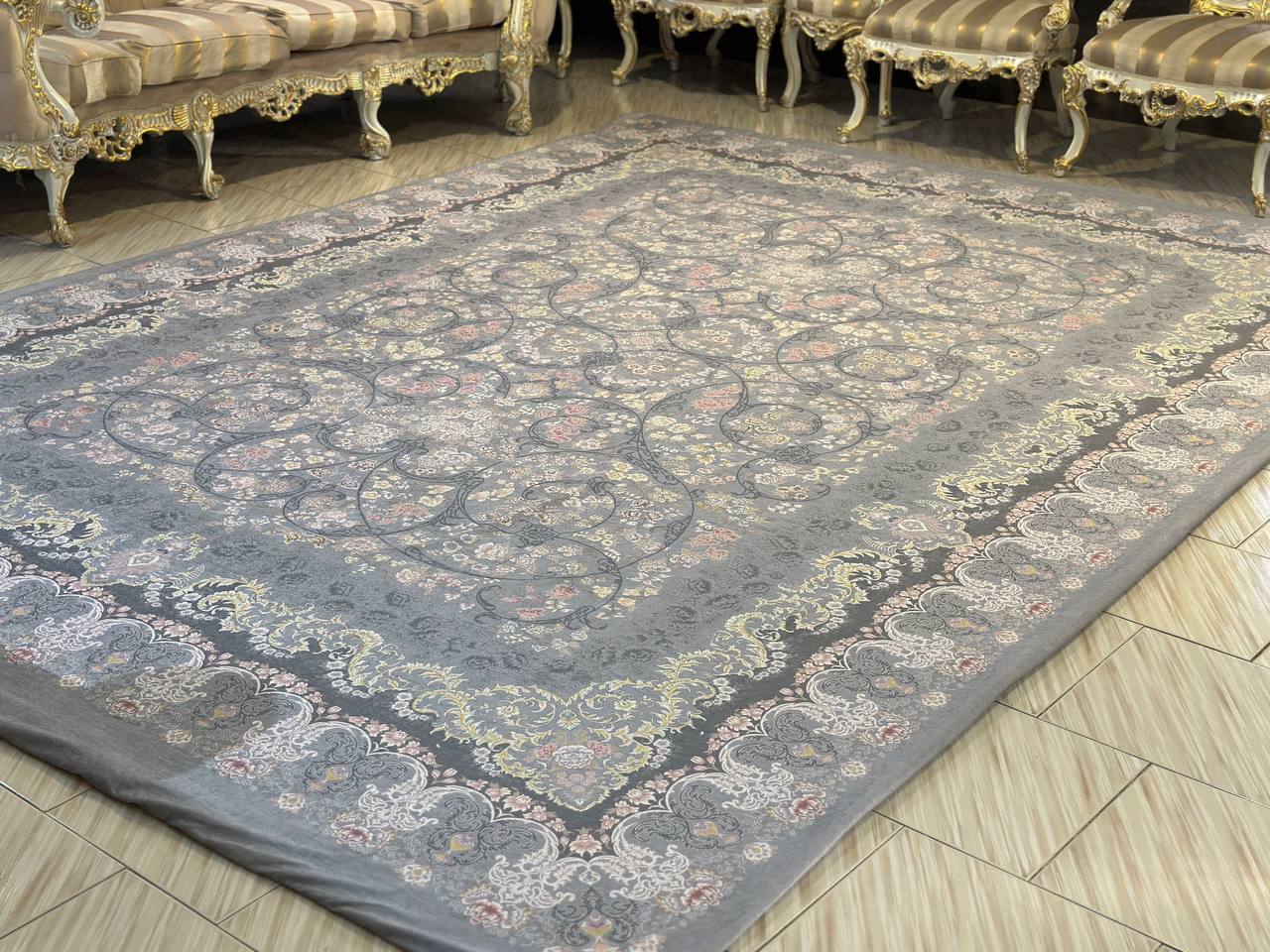 روفرشی مخمل کشدار | طرح سنتی کد RF3889