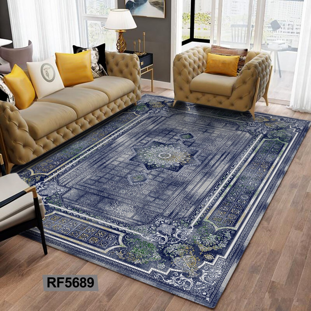 روفرشی مخمل کشدار | طرح سنتی کد RF5689