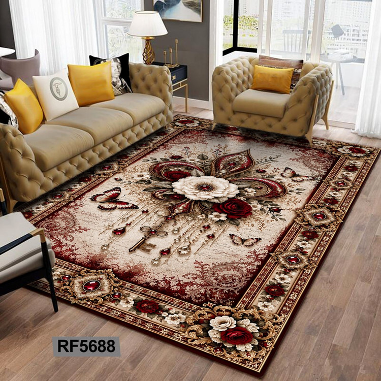 روفرشی مخمل کشدار | طرح سنتی کد RF5688