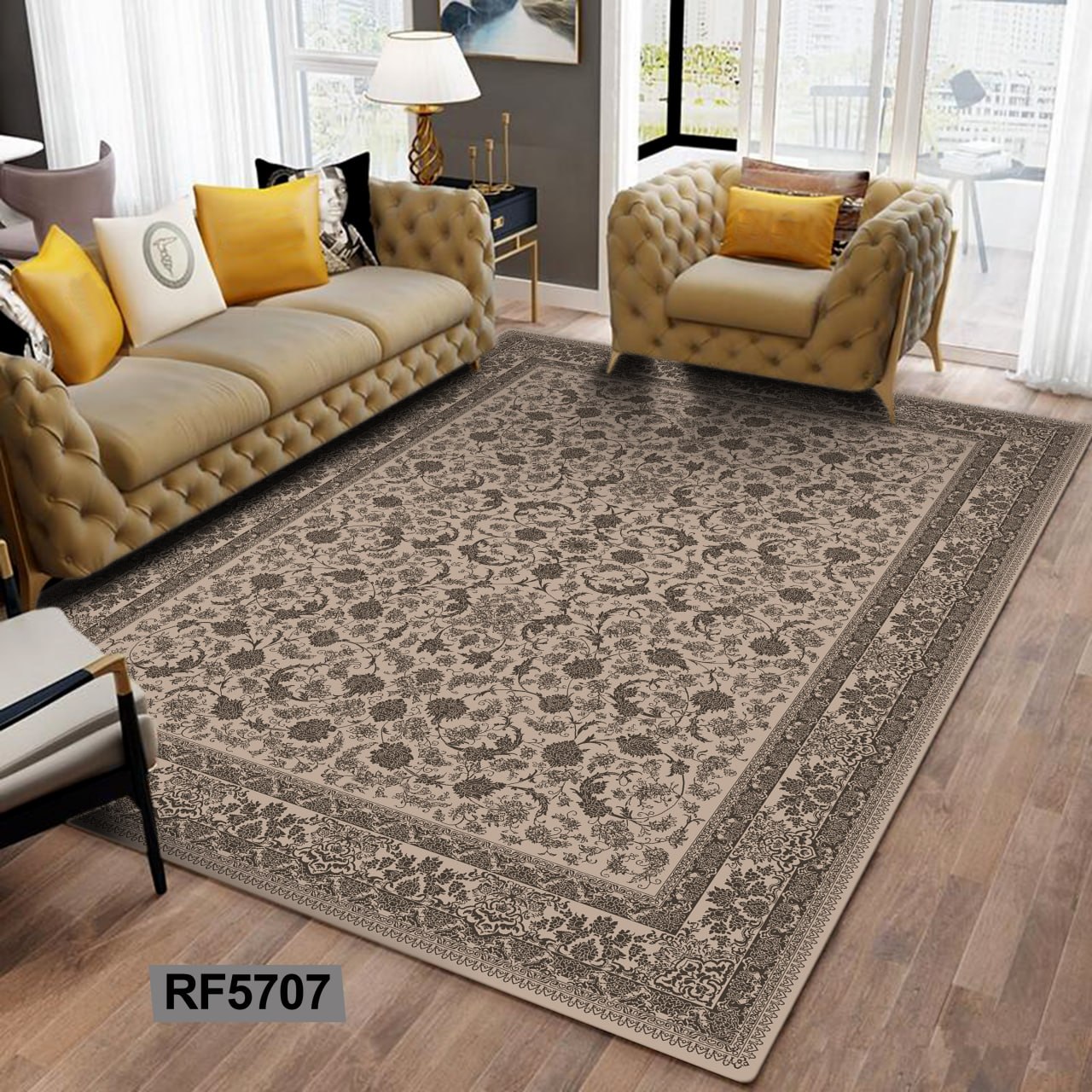 روفرشی مخمل کشدار | طرح سنتی کد RF5707