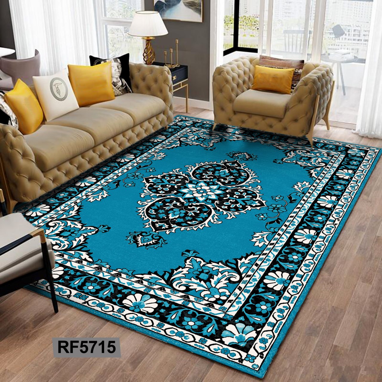 روفرشی مخمل کشدار | طرح سنتی کد RF5715